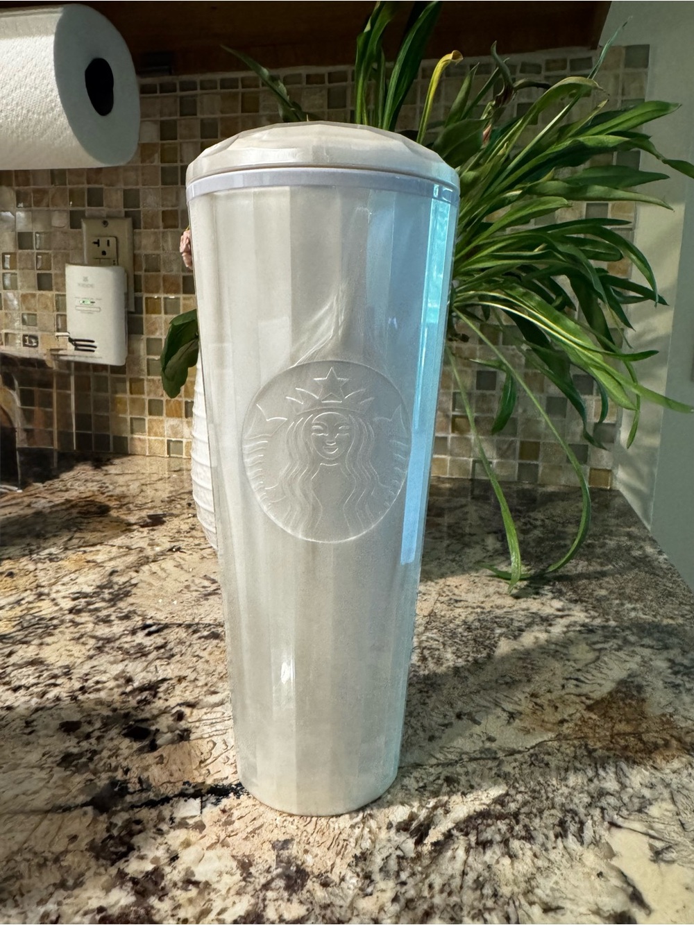 Starbucks Pearl White Ombre Tall Tumbler